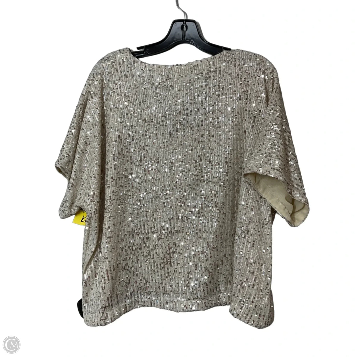 Top Short Sleeve By By Together In Cream, Size: S