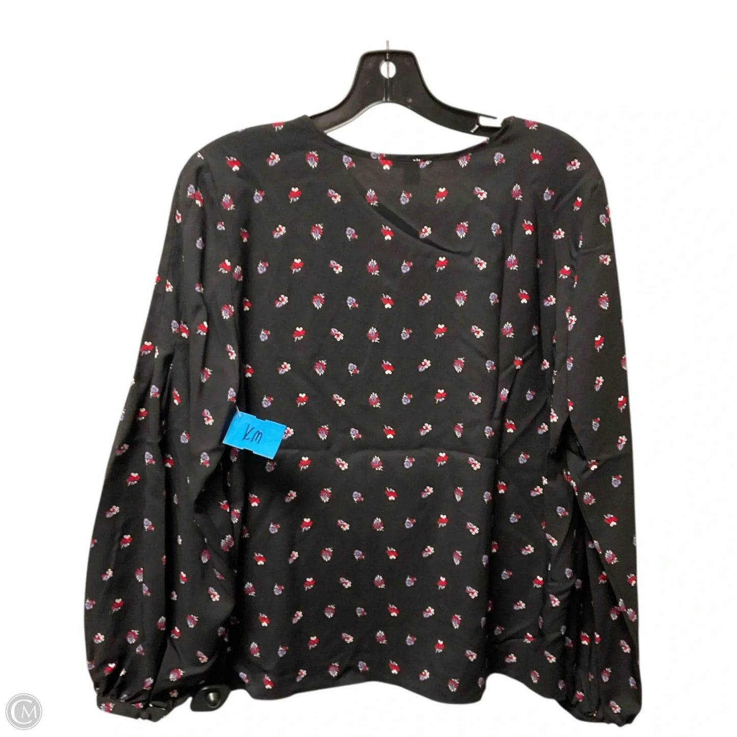 Top Long Sleeve Basic By Ann Taylor In Black, Size: M