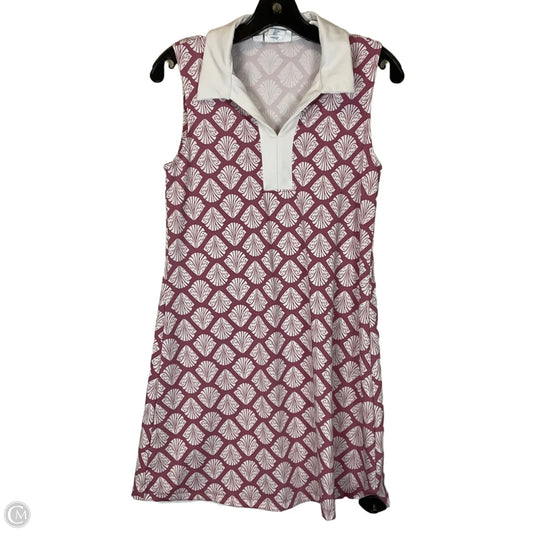 Dress Casual Short By Sigrid Olsen In Pink & White, Size: S
