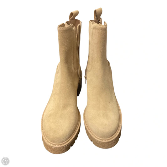Boots Ankle Heels By Chelsea And Violet In Brown, Size: 9