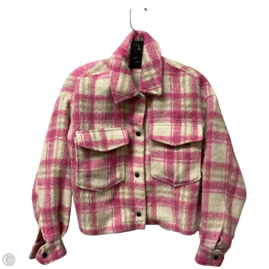 Jacket Other By Zara In Cream & Pink, Size: Xs