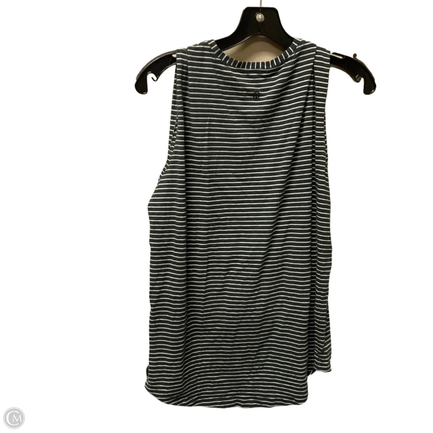 Athletic Tank Top By Lululemon In Black & White, Size: L