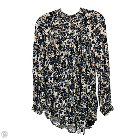 Top Long Sleeve By Free People In Floral Print, Size: Xs