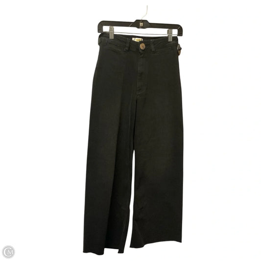 Jeans Wide Leg By Maeve In Black Denim, Size: 4