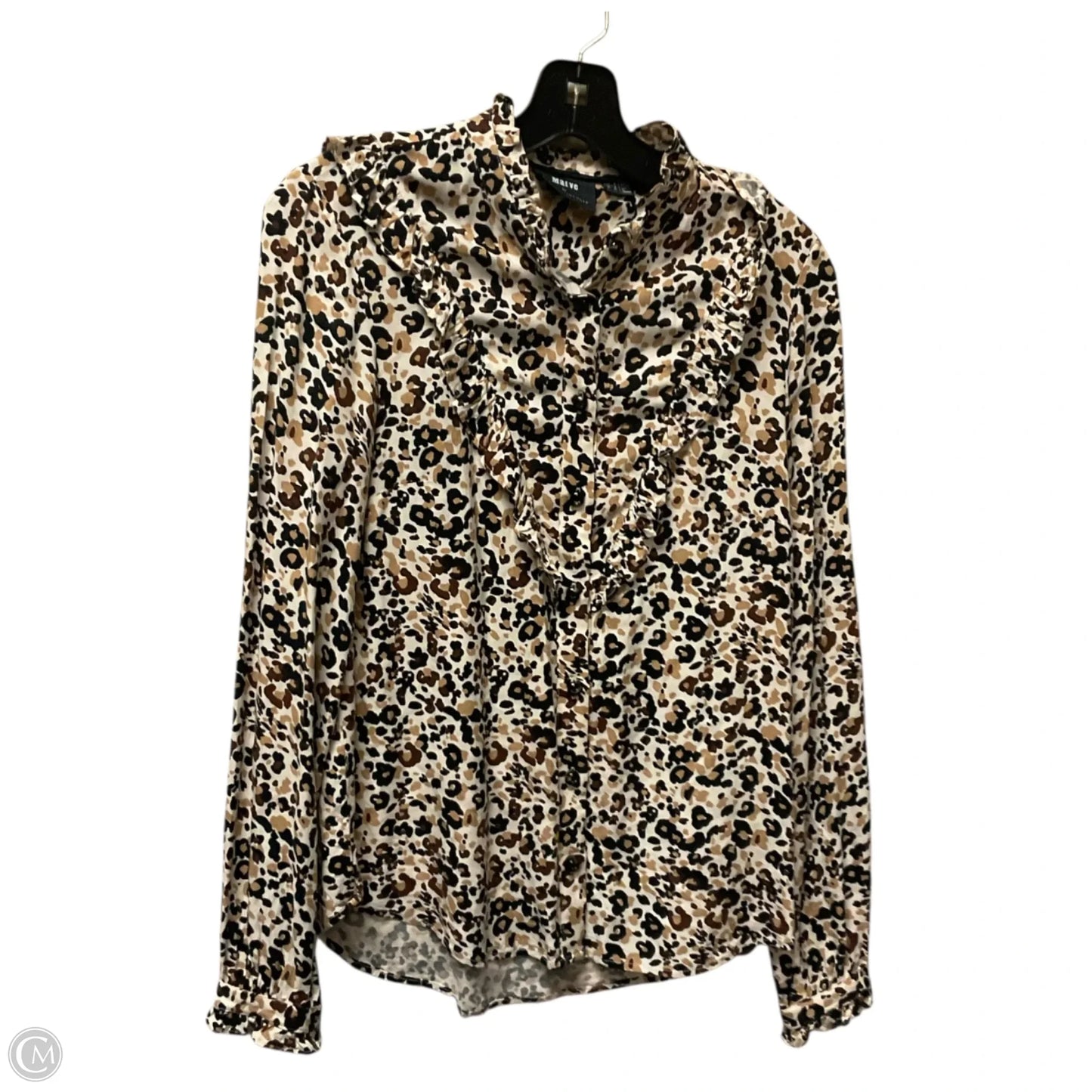 Top Long Sleeve By Maeve In Animal Print, Size: 2
