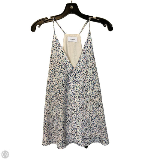 Top Sleeveless By Adrienne In Blue & Pink, Size: S