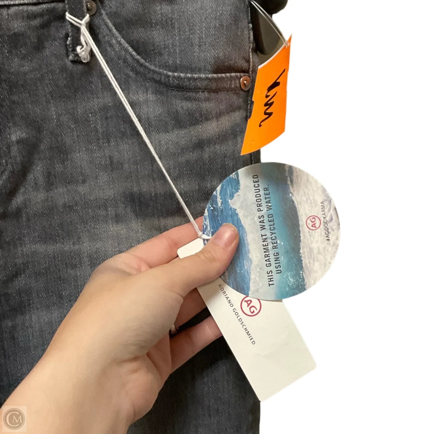 Jeans Skinny By Adriano Goldschmied In Grey Denim, Size: 0