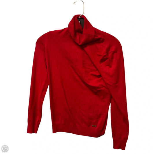 Top Long Sleeve Basic By Calvin Klein In Red, Size: Xs