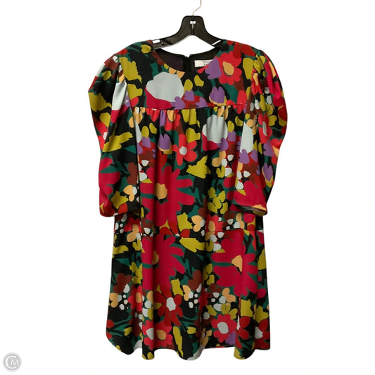 Dress Casual Midi By Crosby In Floral Print, Size: L