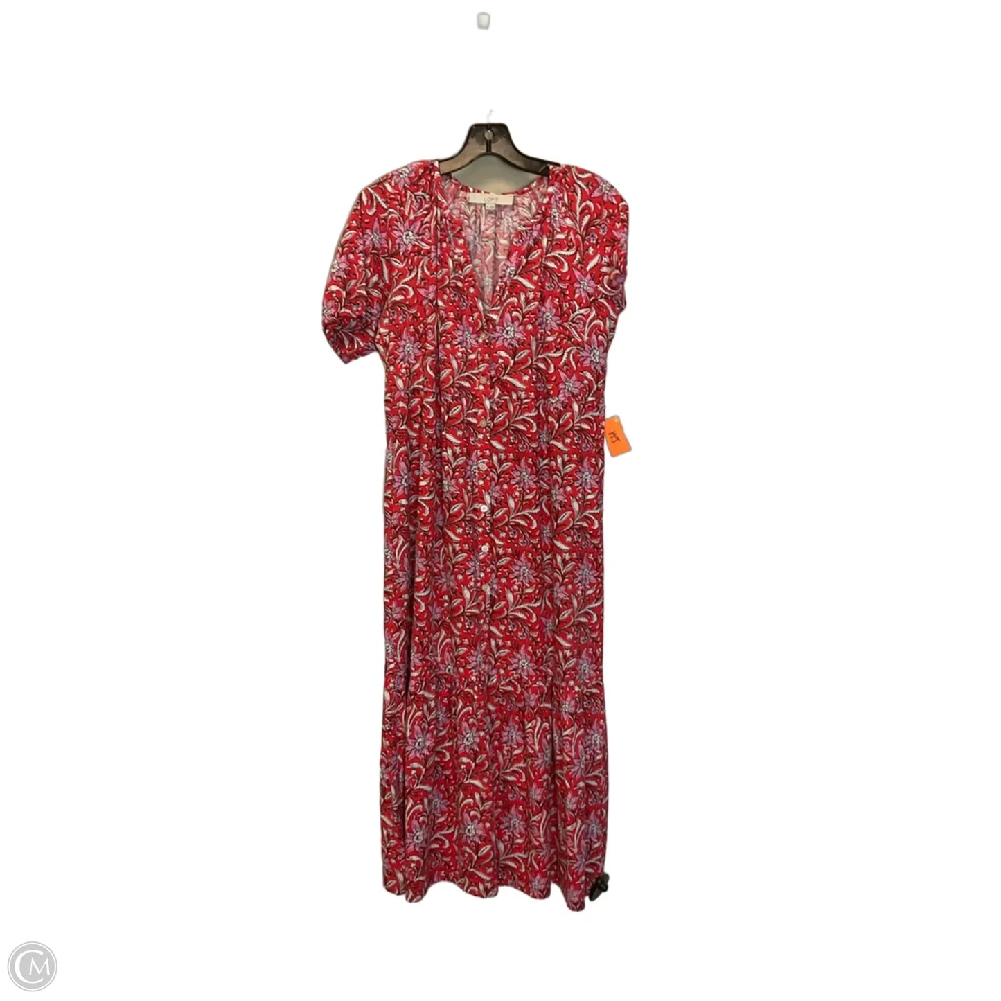 Dress Casual Maxi By Loft In Red, Size: Xs