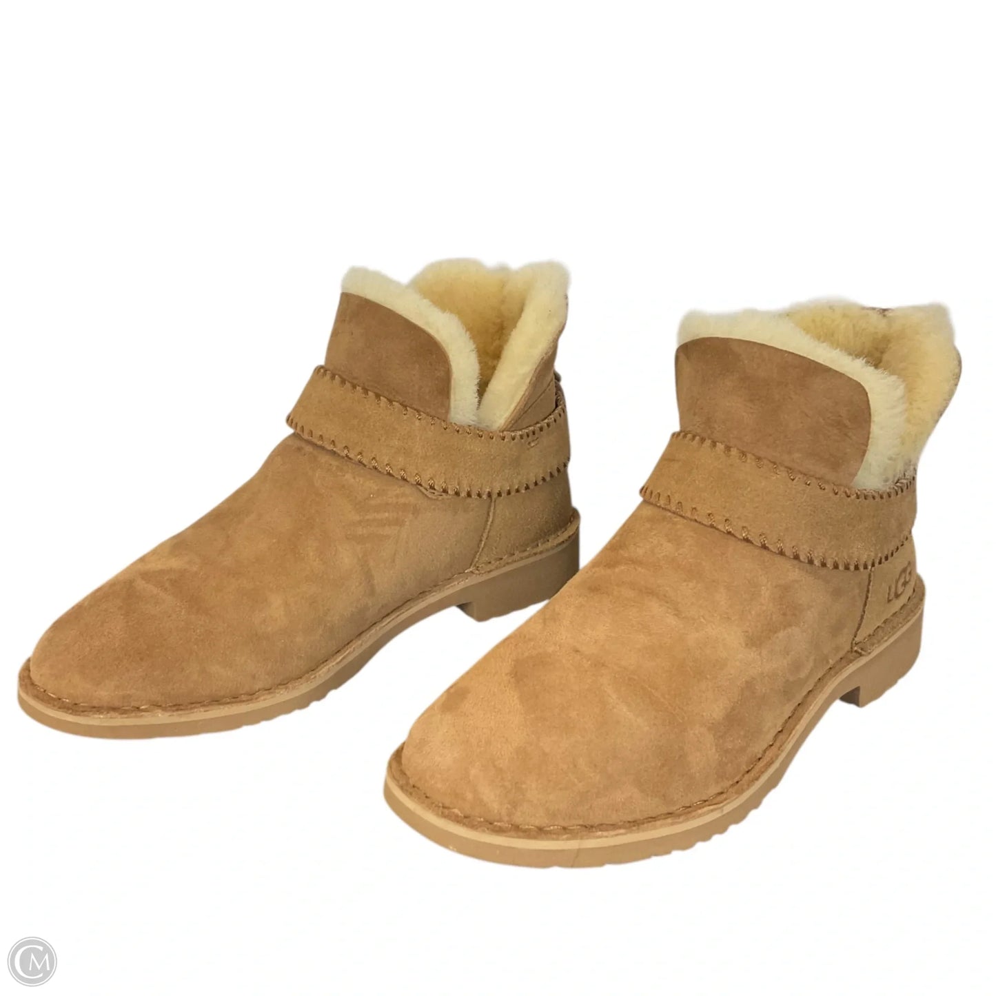 Boots Designer By Ugg In Brown, Size: 8.5