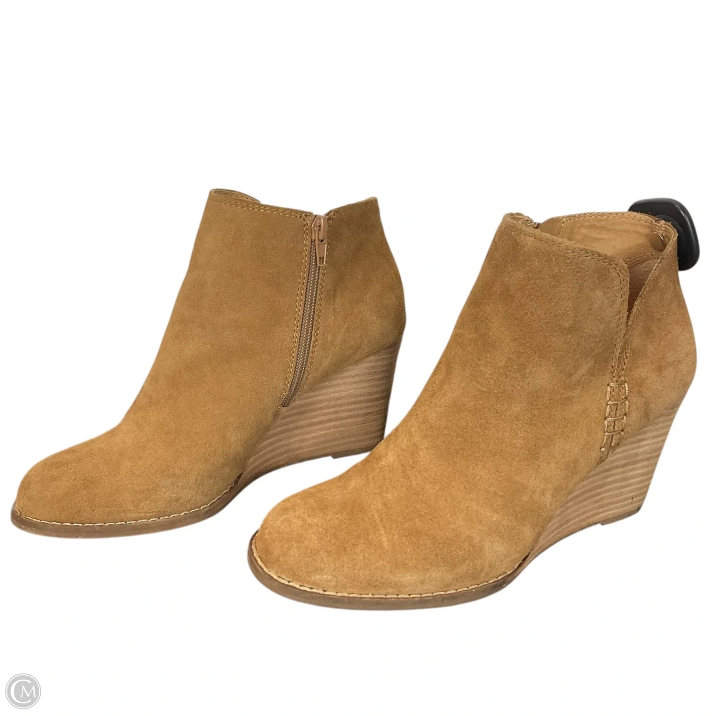 Boots Ankle Heels By Lucky Brand In Brown, Size: 8.5