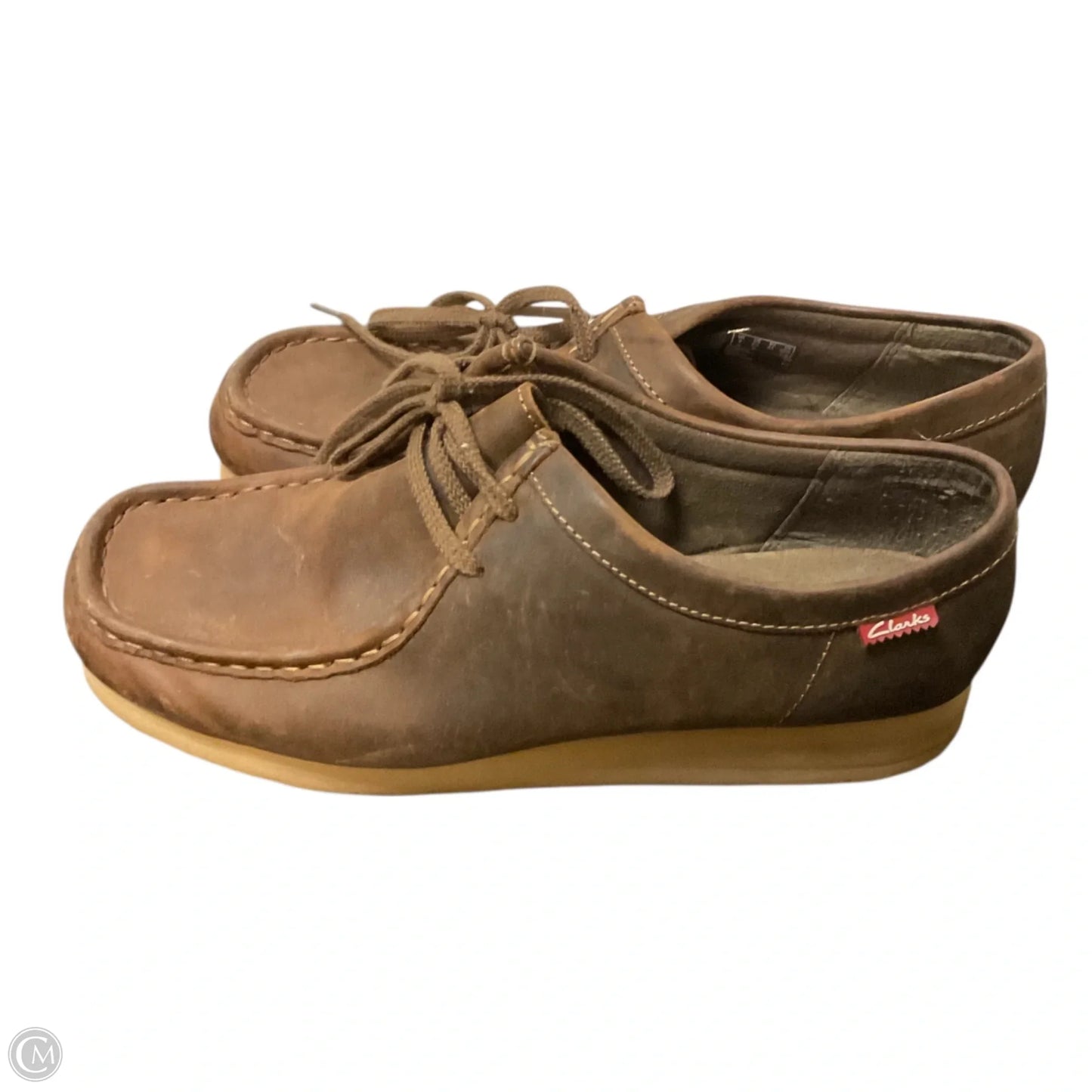 Shoes Flats By Clarks In Brown, Size: 9.5