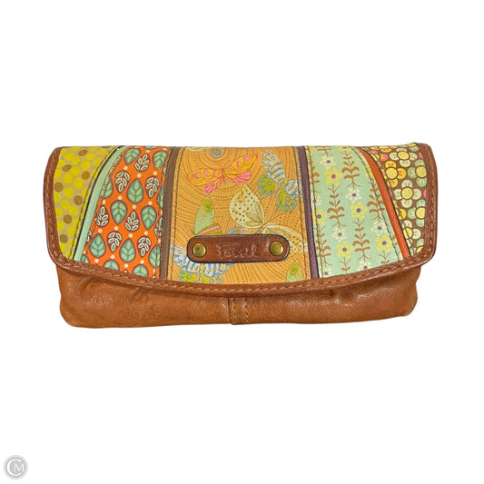 Wallet Leather By Fossil, Size: Medium