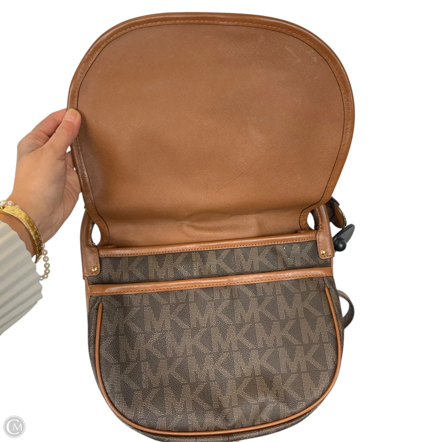 Crossbody Designer By Michael Kors, Size: Medium