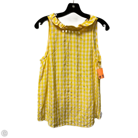 Top Sleeveless By J. Crew In Yellow, Size: Xs