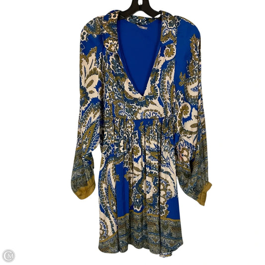Dress Casual Midi By Free People In Blue, Size: L