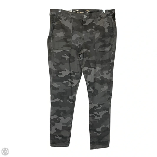 Jeans Skinny By Seven 7 In Camouflage Print, Size: 12