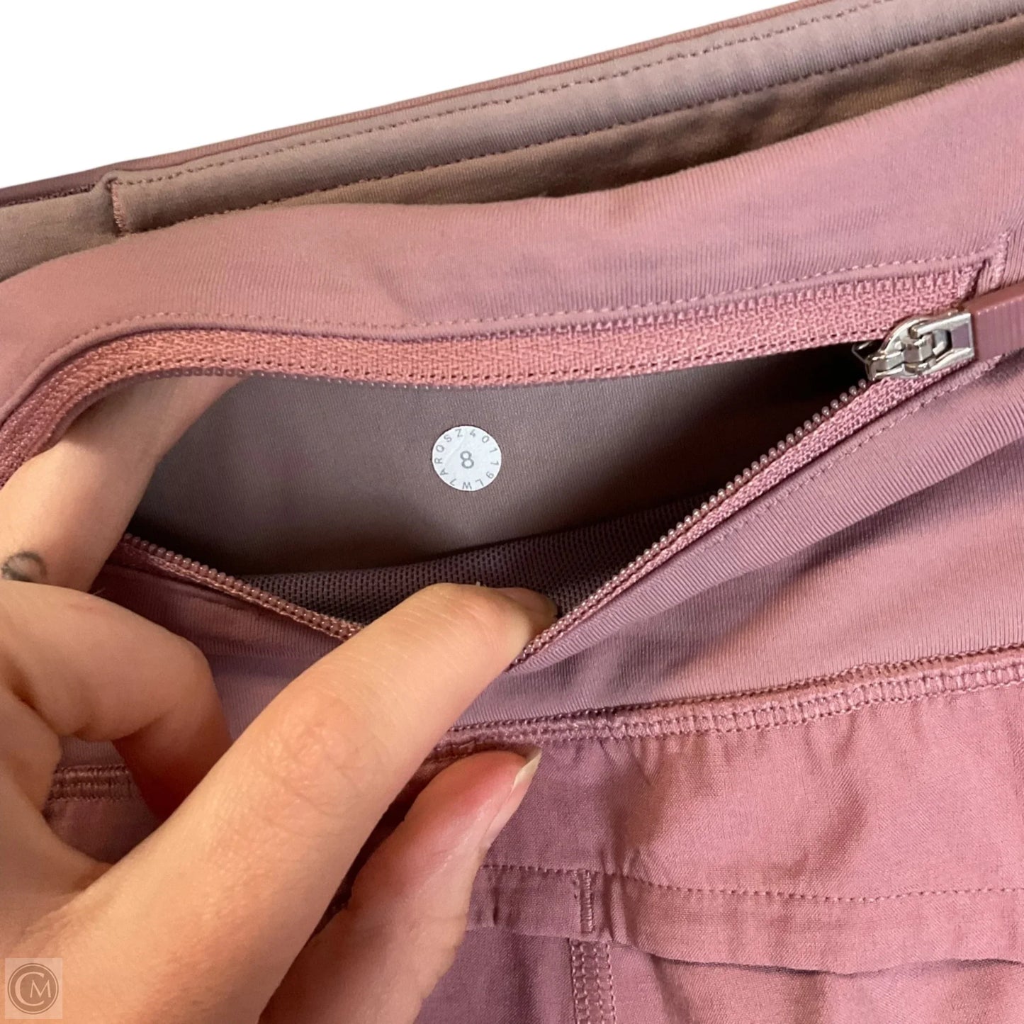 Athletic Shorts By Lululemon In Pink, Size: 8