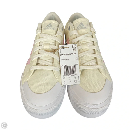 Shoes Athletic By Adidas In Cream, Size: 8