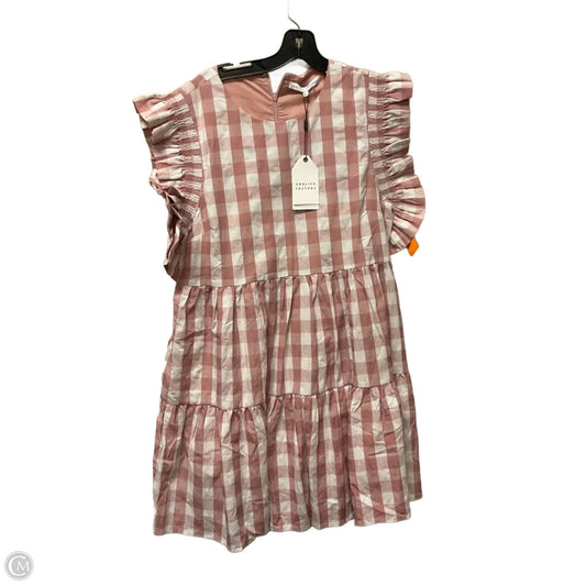 Dress Casual Midi By English Factory In Plaid Pattern, Size: L