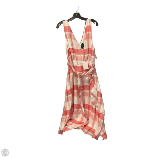 Dress Casual Maxi By Alex Marie In Plaid Pattern, Size: 14