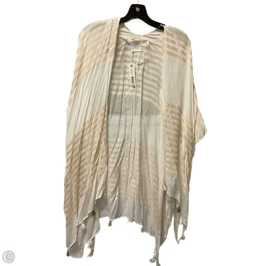 Kimono By Kate Landry In Gold & White, Size: Osfm