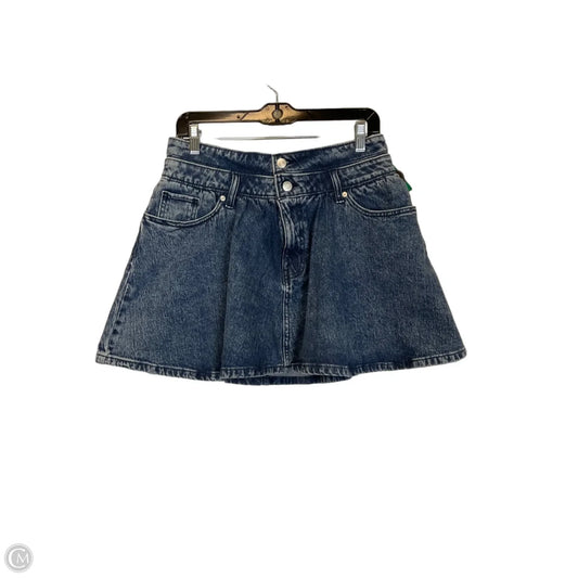 Skirt Mini & Short By Scoop In Blue Denim, Size: 8