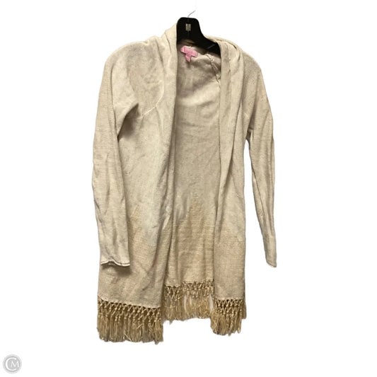 Cardigan Designer By Lilly Pulitzer In Tan, Size: S