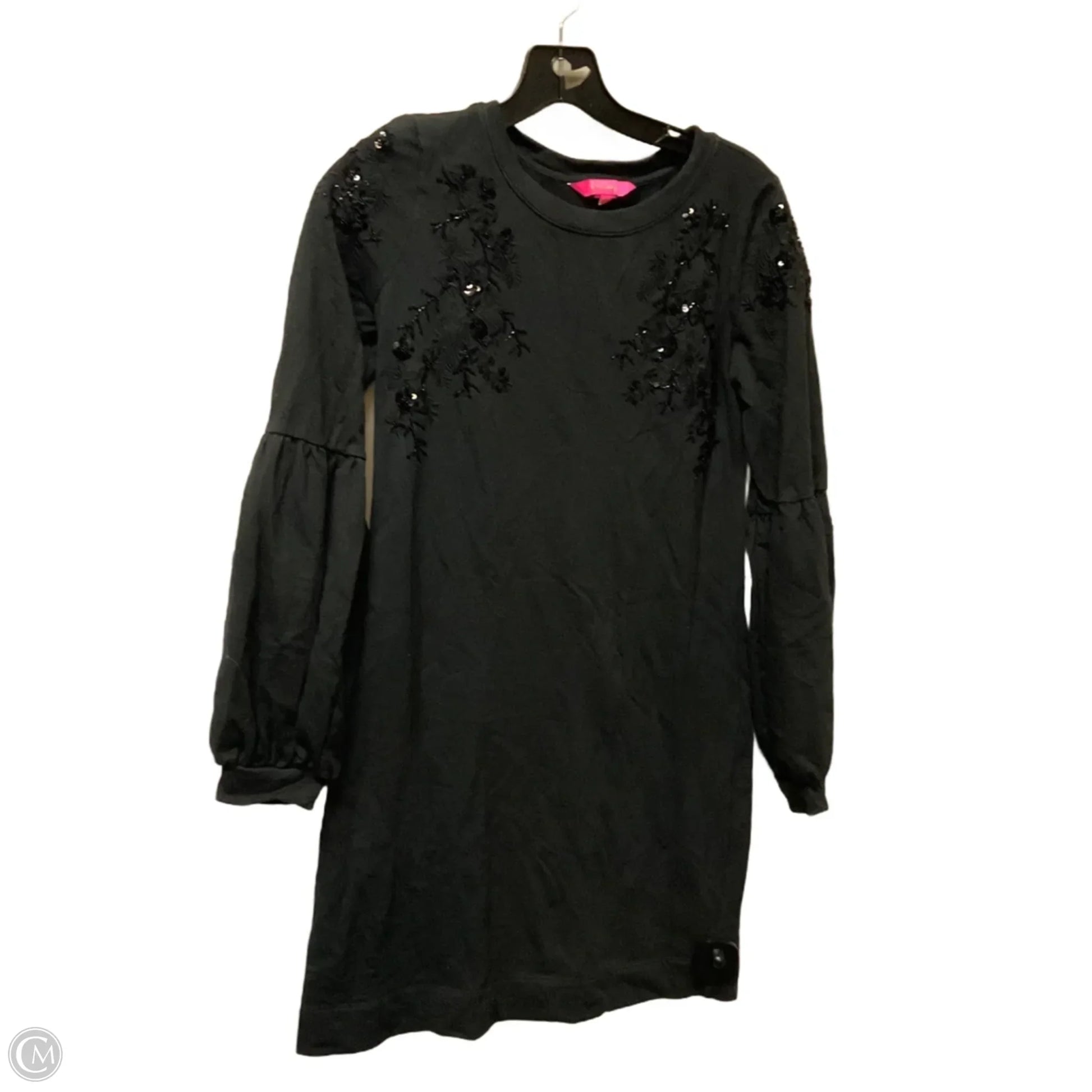 lilly pulitzer black dress $198 Lilly Pulitzer Womens Black Lace Long Sleeve Zip Up Shift Dress Size Small