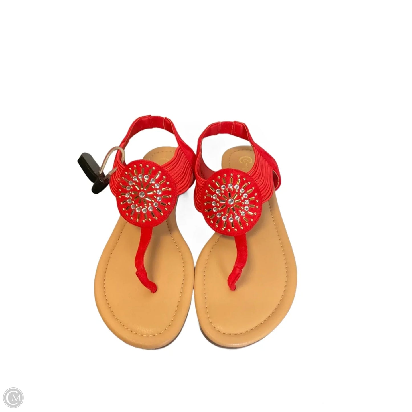 Sandals Flats By Cato In Red, Size: 8