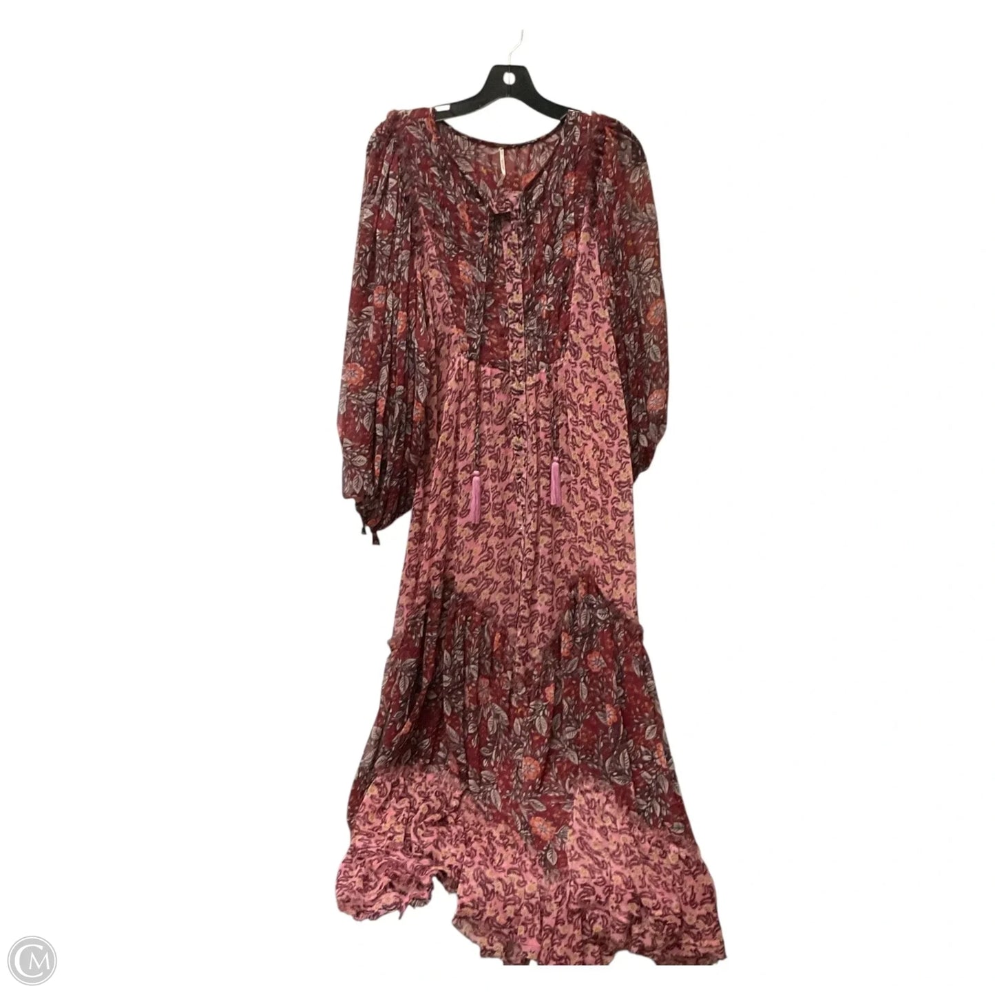Dress Casual Maxi By Free People In Floral Print, Size: S