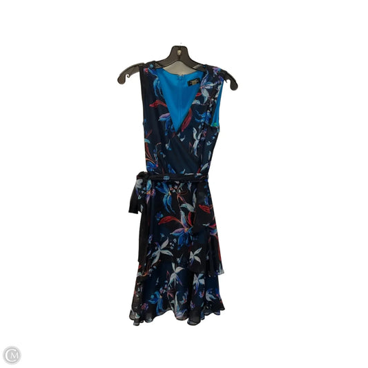 Dress Casual Midi By Tahari In Floral Print, Size: 4