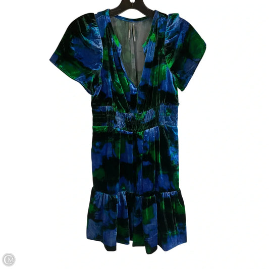 Dress Casual Short By Anthropologie In Blue & Green, Size: XXSP