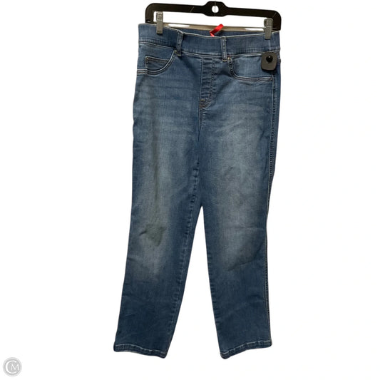 Jeans Straight By Spanx In Blue Denim, Size: M