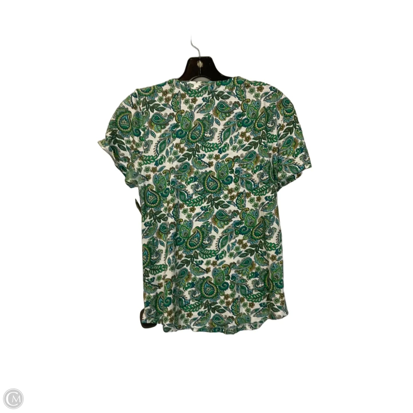 Top Short Sleeve Basic By Loft In Green, Size: S