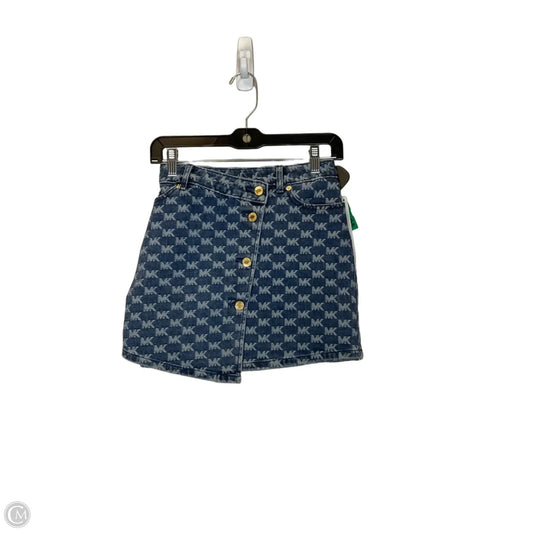 Skirt Mini & Short By Michael By Michael Kors In Blue Denim, Size: 2