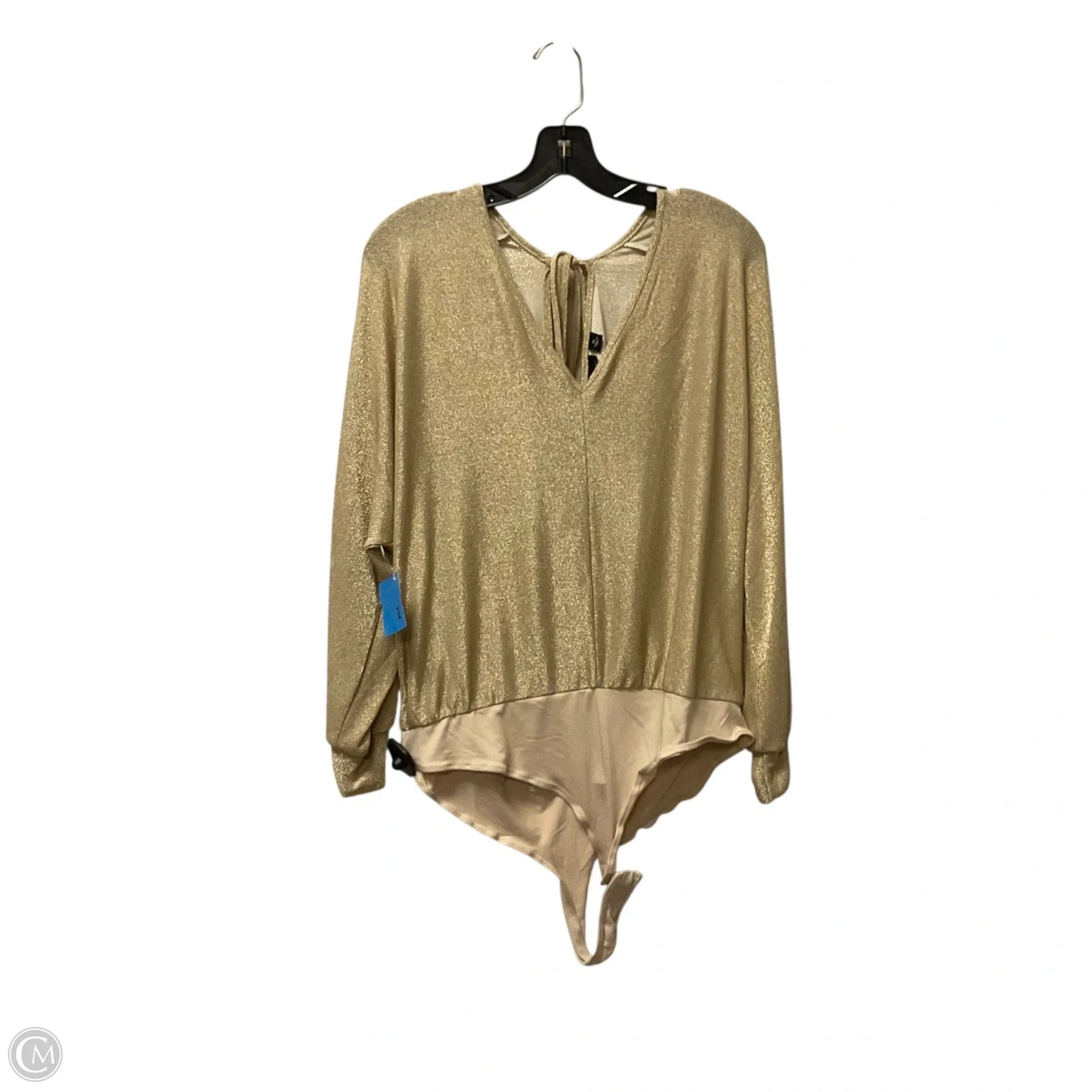 Bodysuit By New York And Co In Gold, Size: Xl