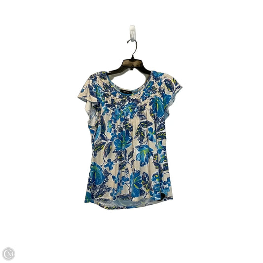 Top Short Sleeve By Style And Company In Blue, Size: L