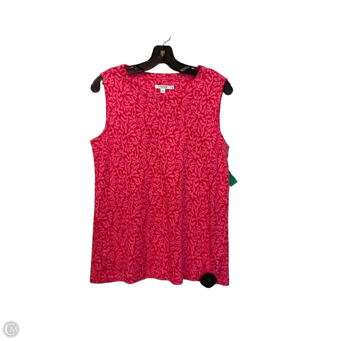 Top Sleeveless Basic By Chicos In Pink, Size: M