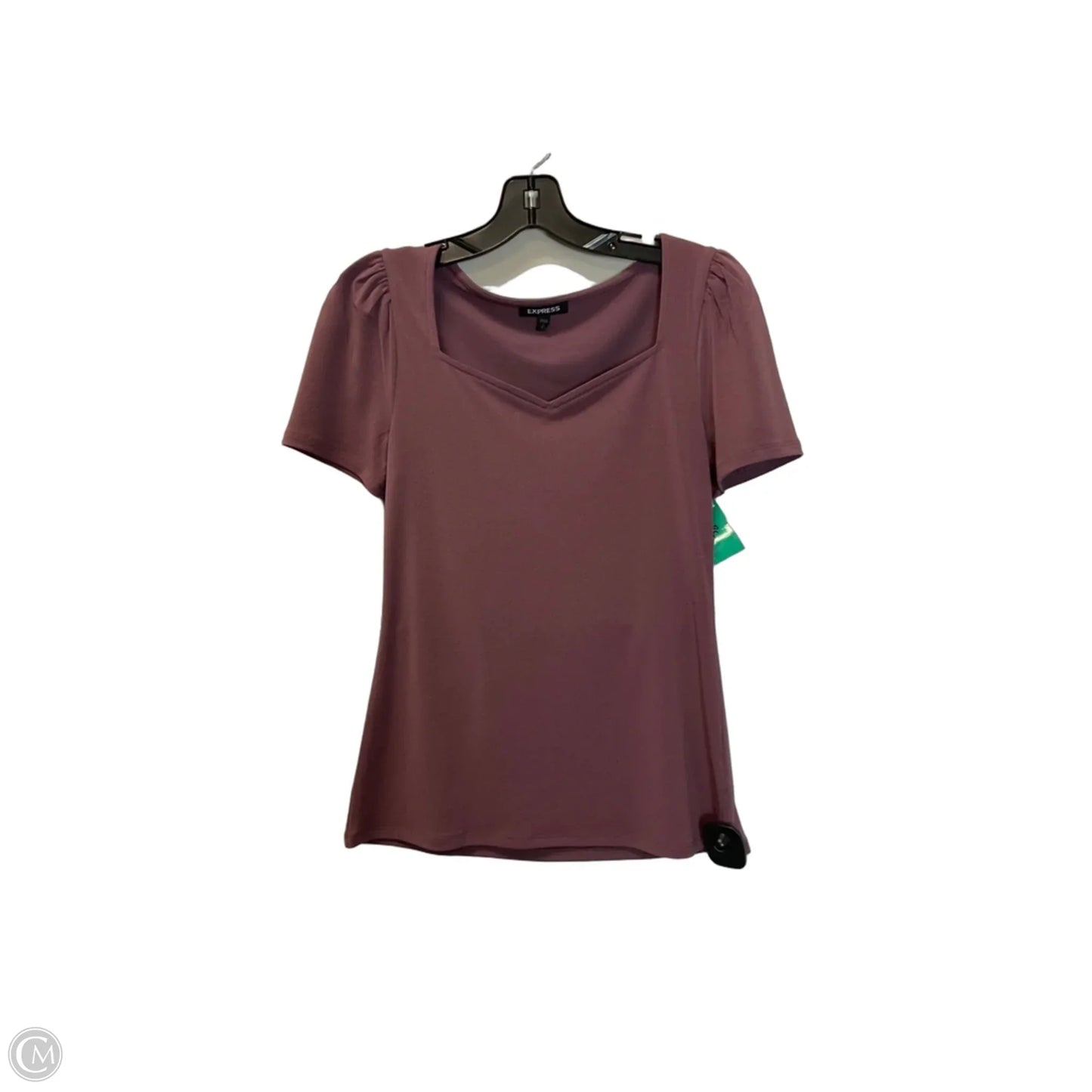 Top Short Sleeve By Express In Purple, Size: S