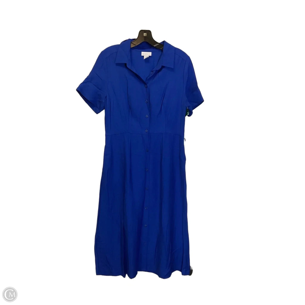 Dress Casual Maxi By Liz Claiborne In Blue, Size: 4