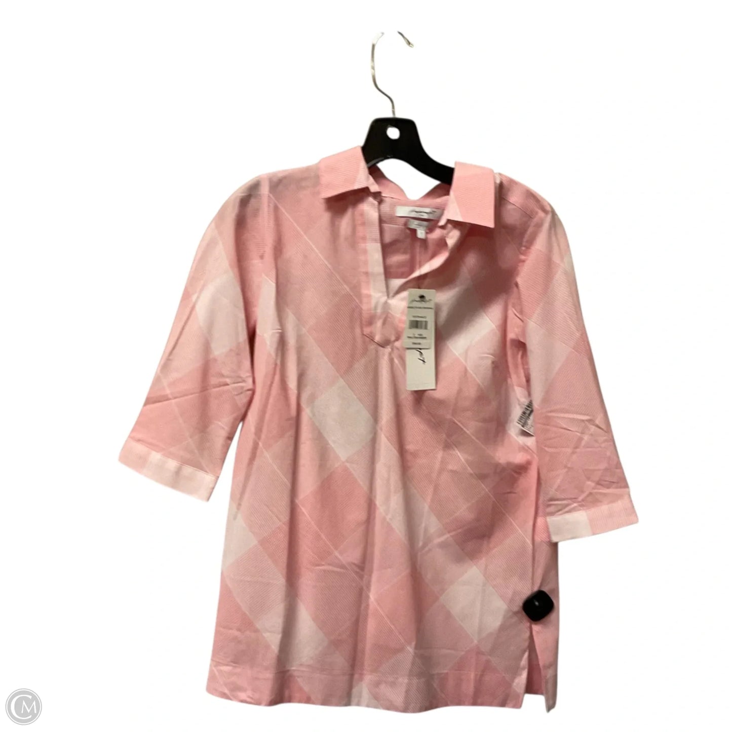 Tunic Long Sleeve By Foxcroft In Pink, Size: 2