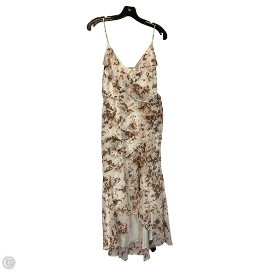 Dress Casual Maxi By Express In Cream, Size: S