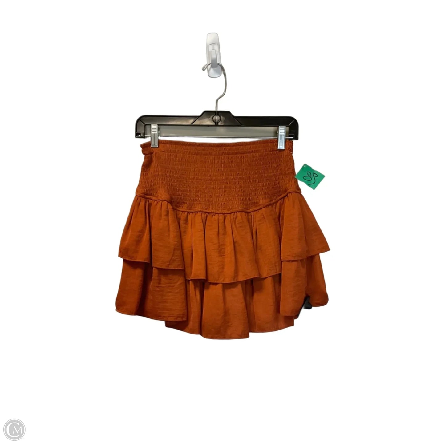 Skirt Mini & Short By Entro In Orange, Size: M