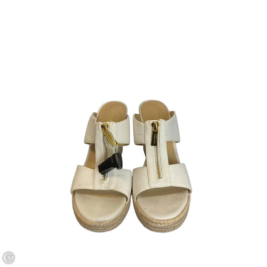 Sandals Designer By Michael Kors In White, Size: 9
