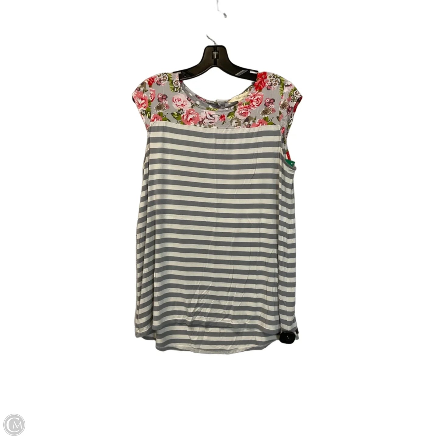 Top Sleeveless By Matilda Jane In Grey, Size: M