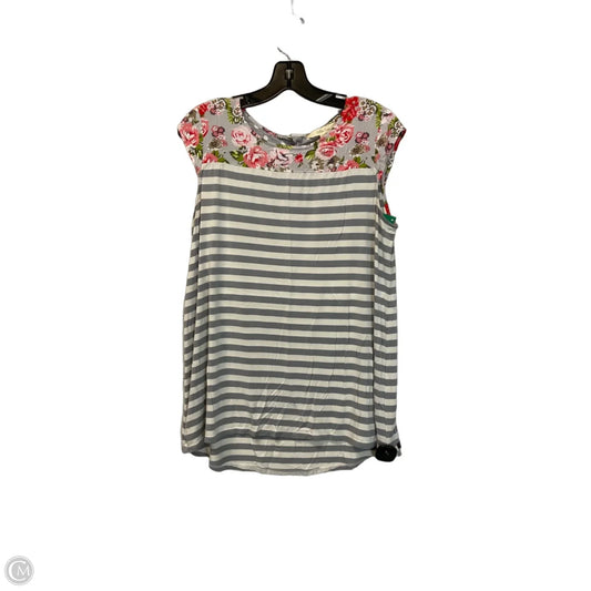 Top Sleeveless By Matilda Jane In Grey, Size: M