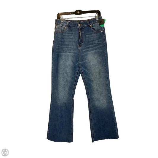 Jeans Flared By Oat In Blue Denim, Size: 8