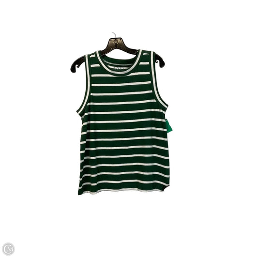 Top Sleeveless Basic By Loft In Green, Size: M